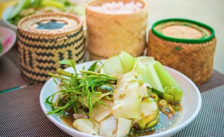 What are some condiments or sauces commonly used in Laotian cooking?
