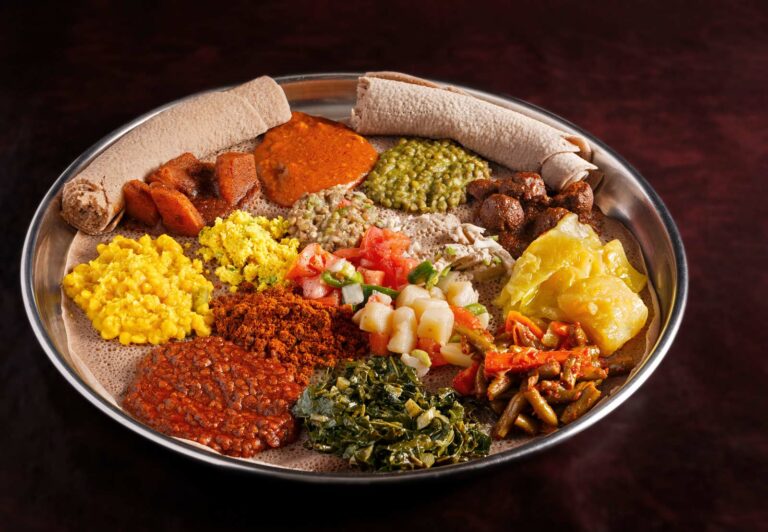 What is Ethiopian cuisine known for?