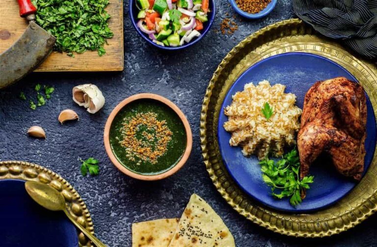 How important are herbs like parsley and cilantro in Egyptian cooking?