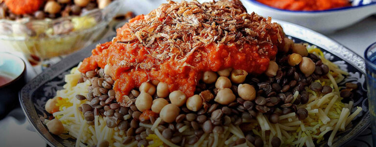 Can you recommend some local markets or food stalls to experience authentic Egyptian flavors?