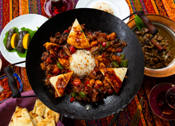 What are some local ingredients commonly used in Azerbaijani cuisine?