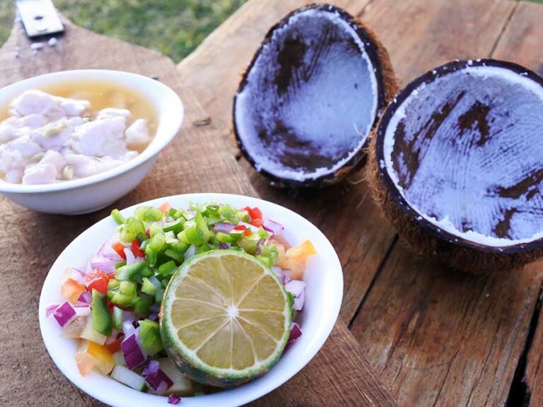 What are the staple ingredients in Fijian meals?