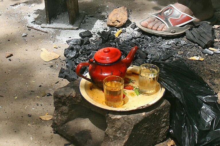 How is attaya (Gambian tea) prepared and consumed?