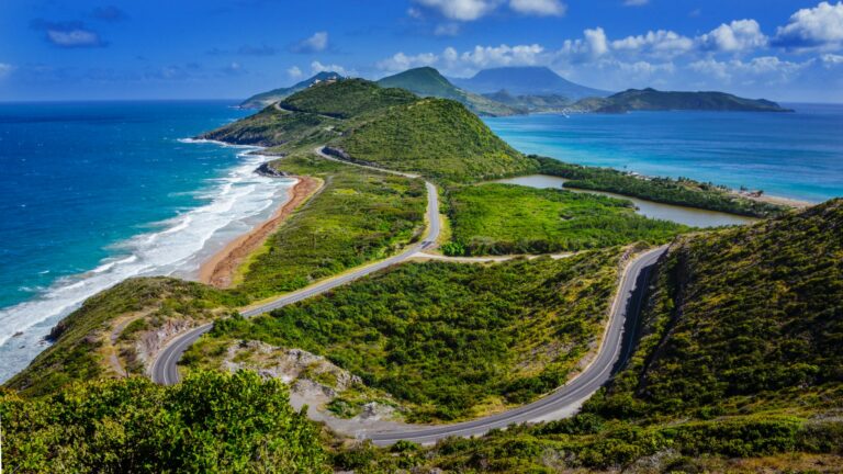Can you tell me about the influences on Saint Kitts and Nevis cuisine from African, British, and French traditions?