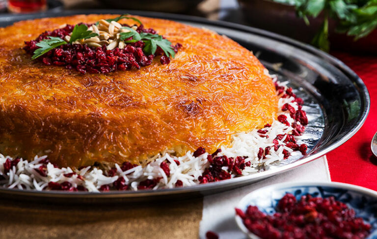 Can you find any influences from Iranian poetry or literature in the cuisine?