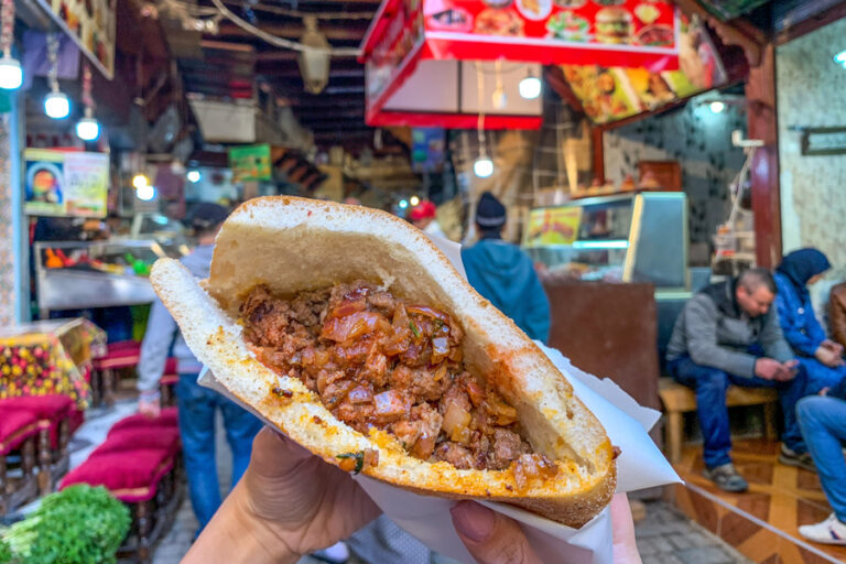 Is street food popular in Morocco?