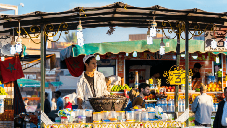 What are some popular Moroccan street foods?