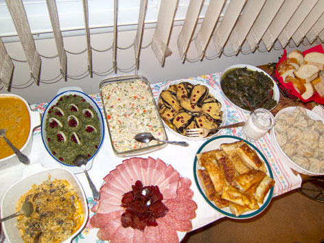 Are there any unique Georgian snacks or appetizers?