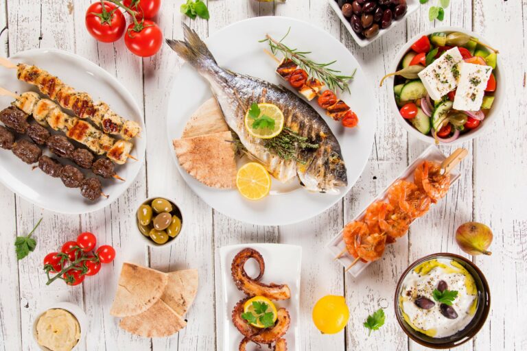 What is souvlaki, and how is it prepared?